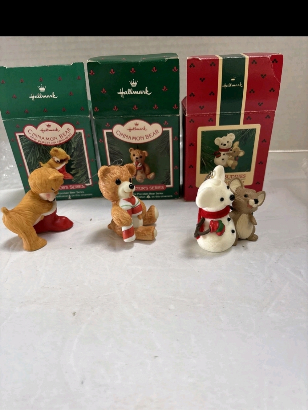 3 Hallmark Bear Ornaments